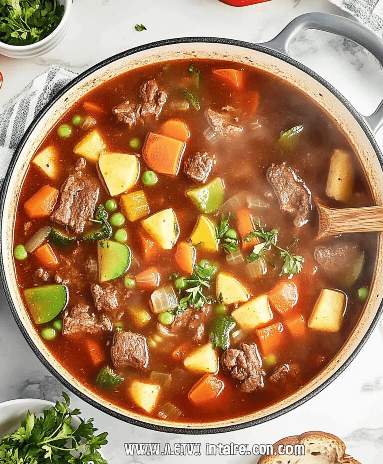 Vegetable Beef Soup Recipe