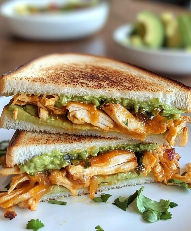 Gourmet Chicken Avocado Melt Sandwich Recipe