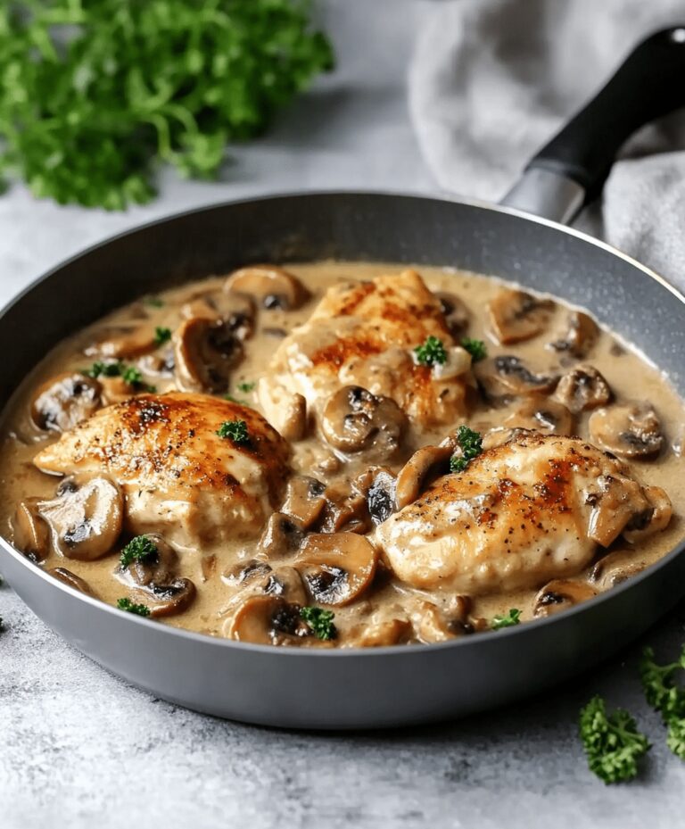 Skillet Chicken And Mushroom Wine Sauce Recipe