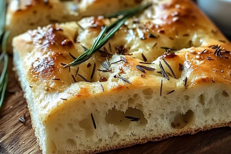 Rustic No Knead Rosemary Garlic Bread Recipe