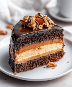 Chocolate Caramel Toffee Crunch Cake Recipe