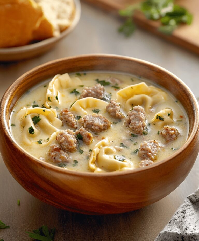 Hearty Sausage Tortellini Soup Recipe