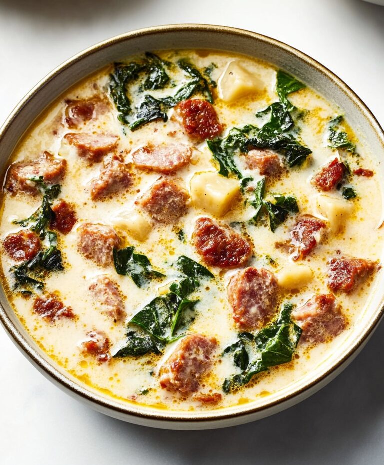 Hearty Olive Garden Zuppa Toscana Soup With Turkey Sausage Recipe