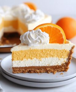 Creamy No Bake Orange Creamsicle Cheesecake Recipe