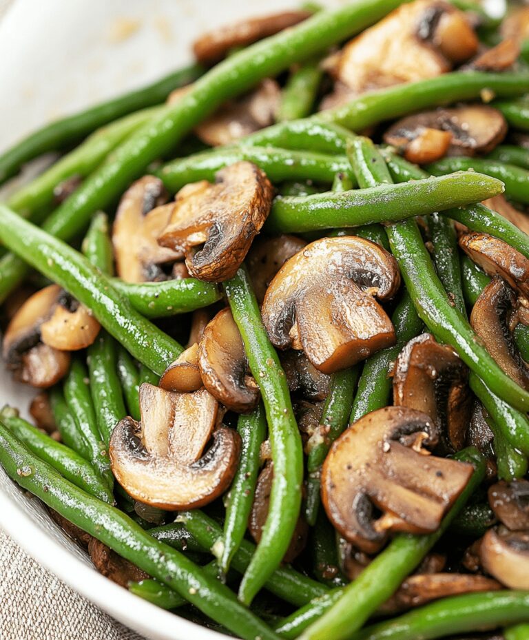 Green Beans With Mushrooms Recipe