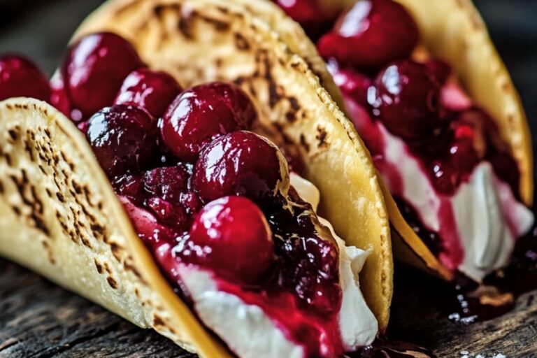 Cherry Cheesecake Tacos Recipe