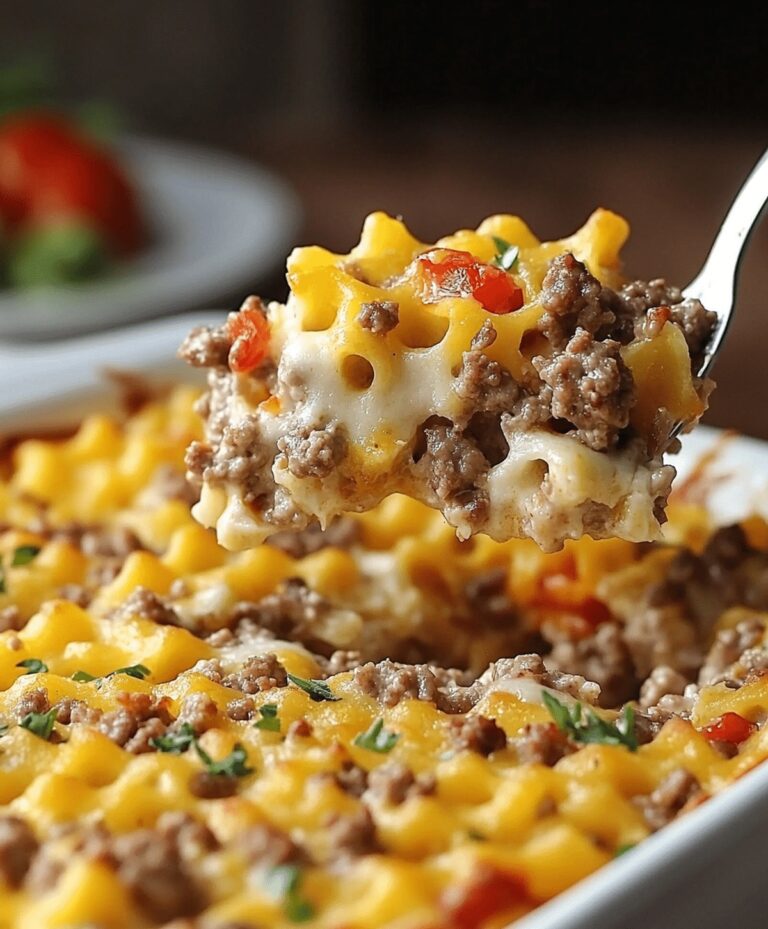 Cheesy Hamburger Supreme Casserole Recipe