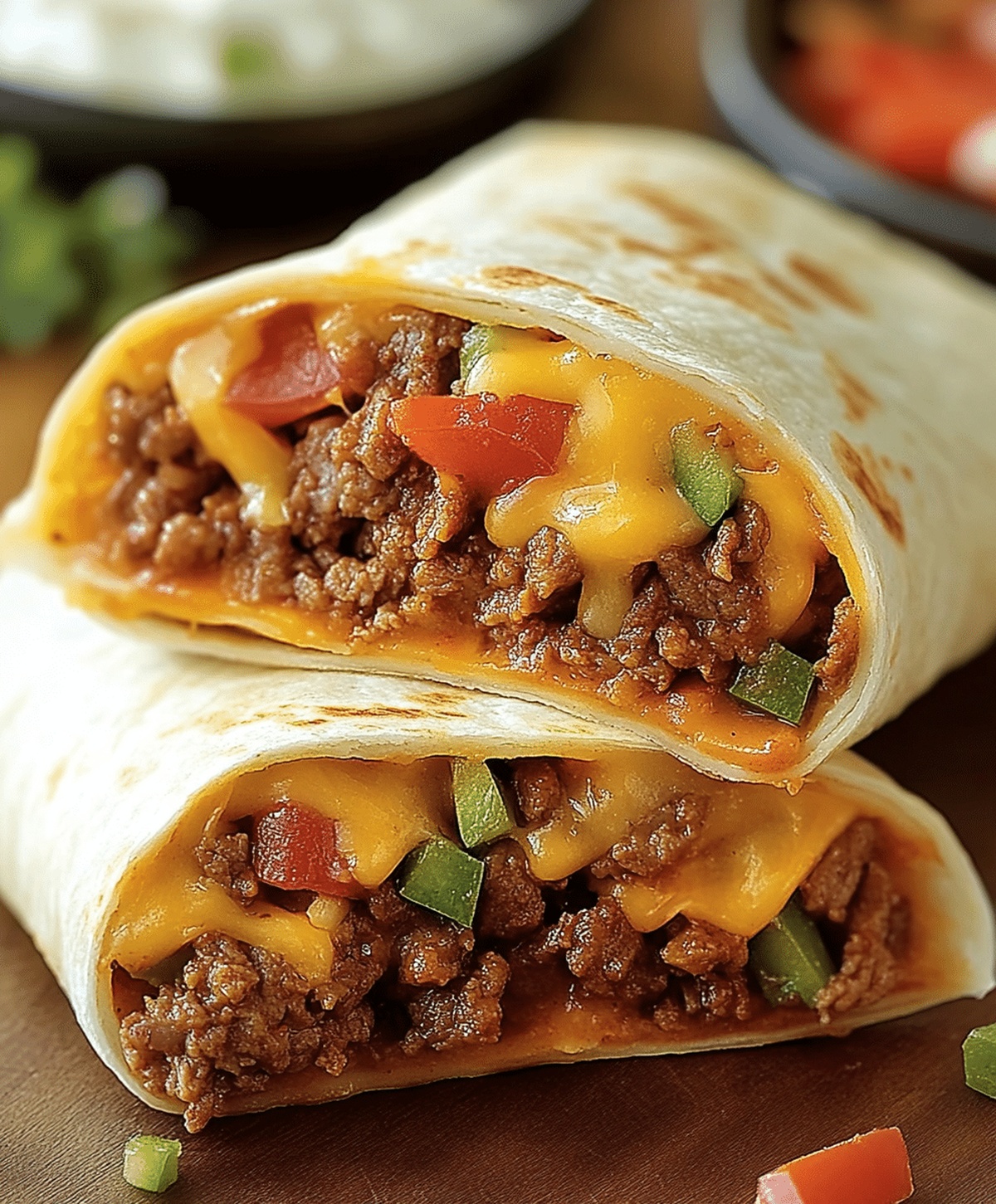 Nacho Cheese Beef Wrap Recipe