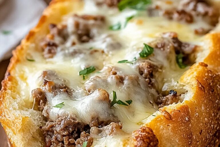 Philly Cheesesteak Garlic Bread Recipe