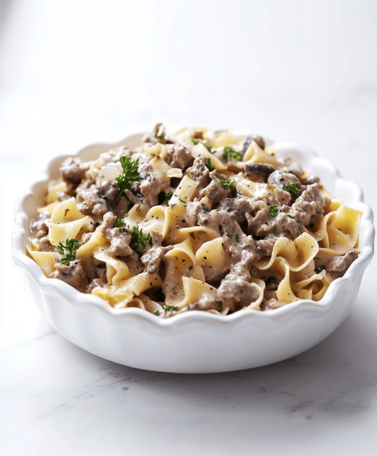 Ground Beef Stroganoff Recipe