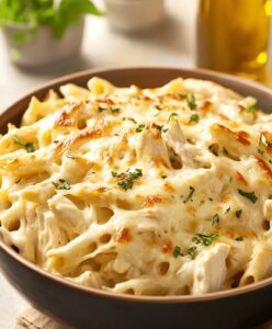 Creamy Chicken Alfredo Casserole Recipe