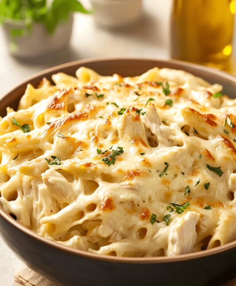 Creamy Chicken Alfredo Casserole Recipe