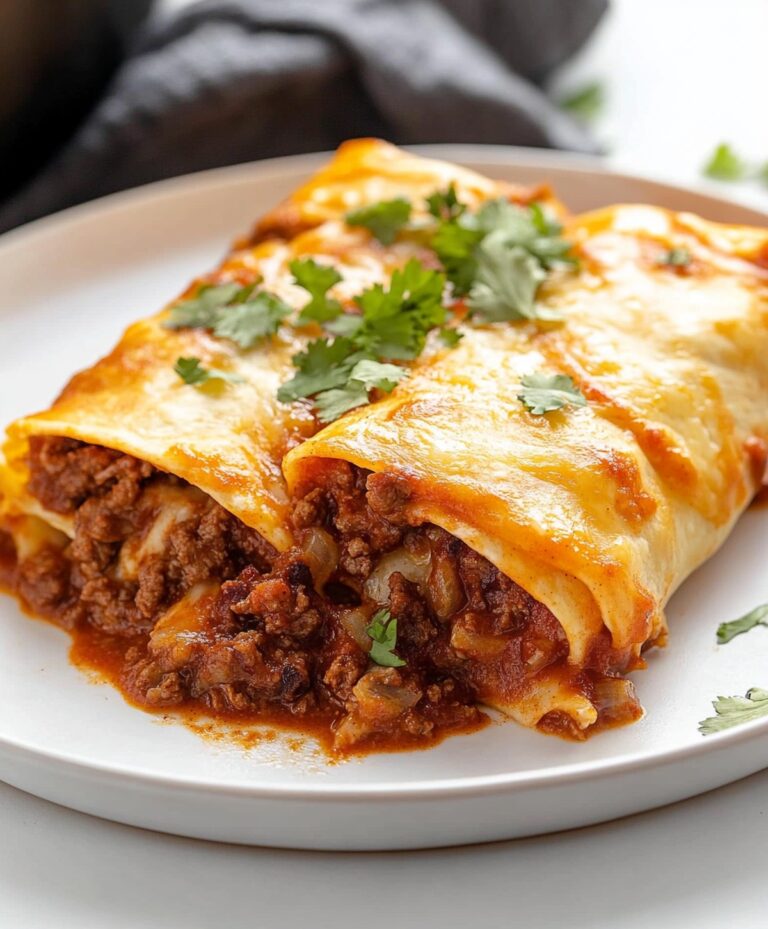 Cheesy Beef Enchiladas Recipe