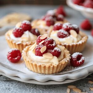 Mini Raspberry Almond Tarts Recipe