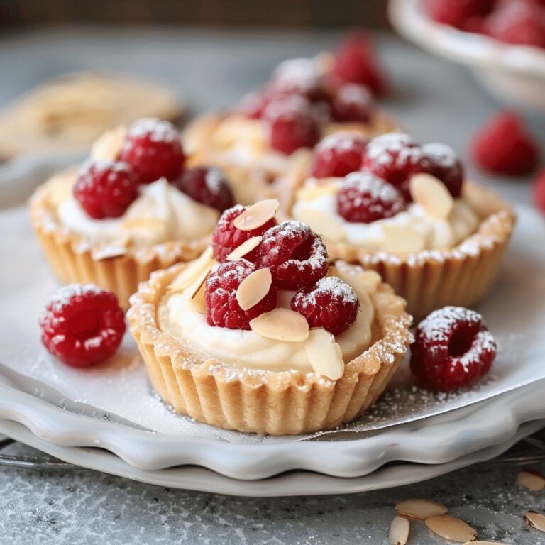 Mini Raspberry Almond Tarts Recipe