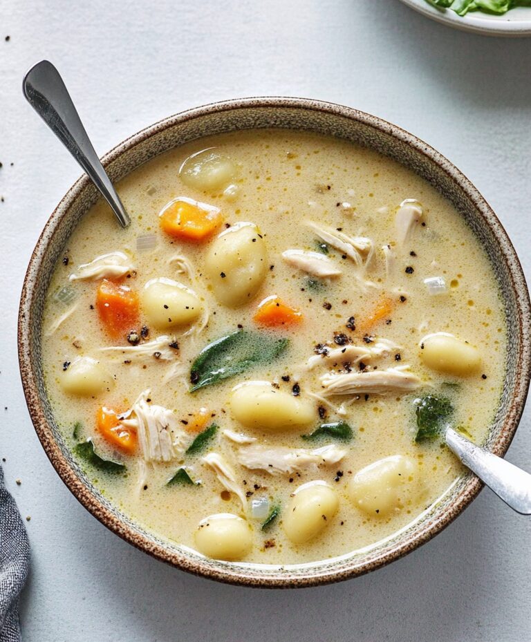 Creamy Slow Cooker Chicken Gnocchi Soup Recipe