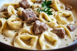 Beef Tortellini Alfredo Recipe