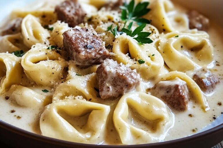 Beef Tortellini Alfredo Recipe
