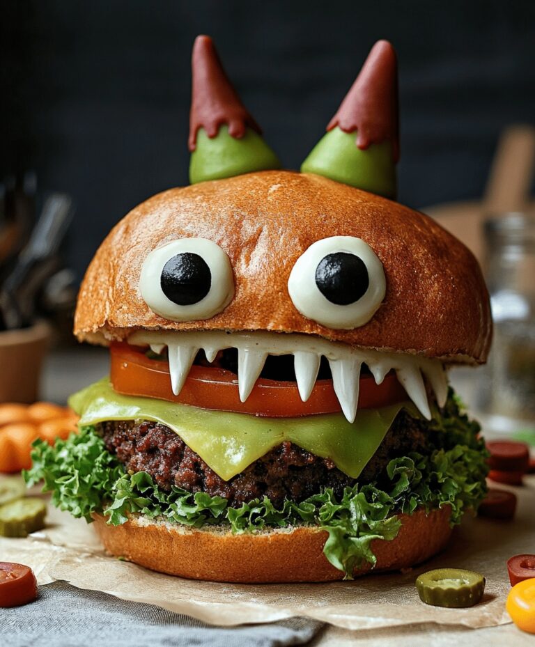 Halloween Monster Burgers Recipe