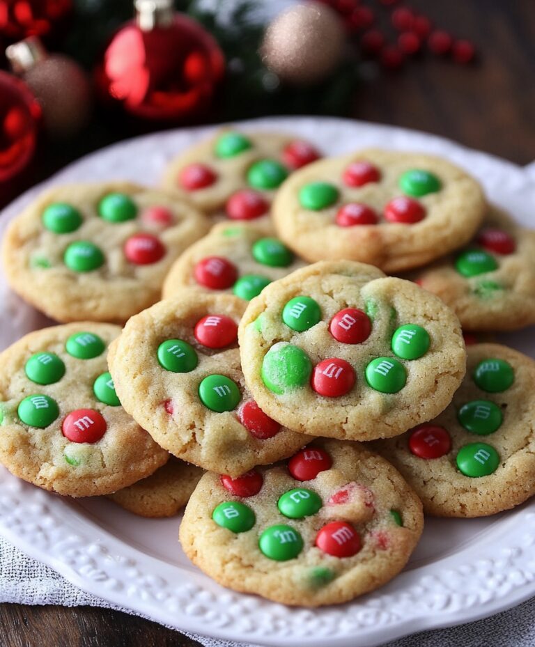 Quick and Festive Christmas M&M Cookies Recipe