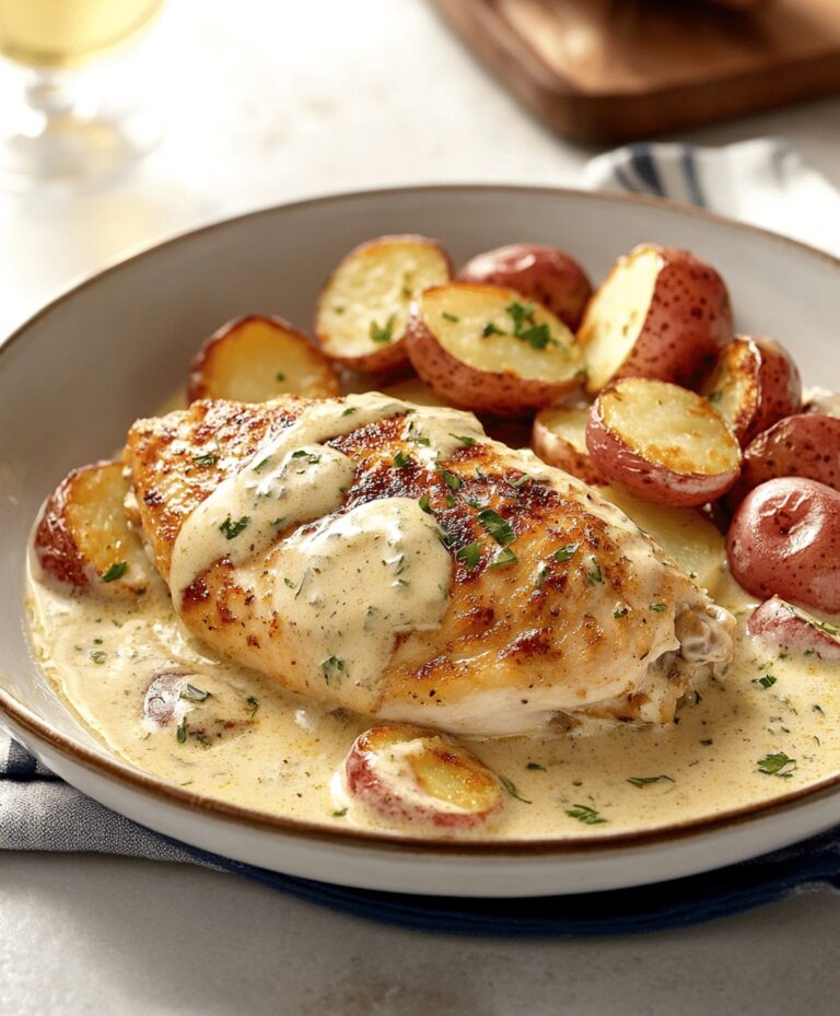 Chicken And Potatoes With Dijon Cream Sauce Recipe