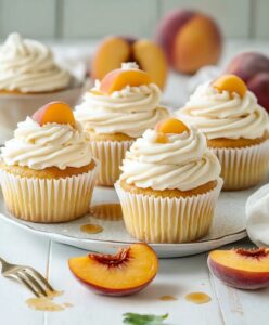 Perfect Honey Peach Cream Cheese Cupcakes Recipe