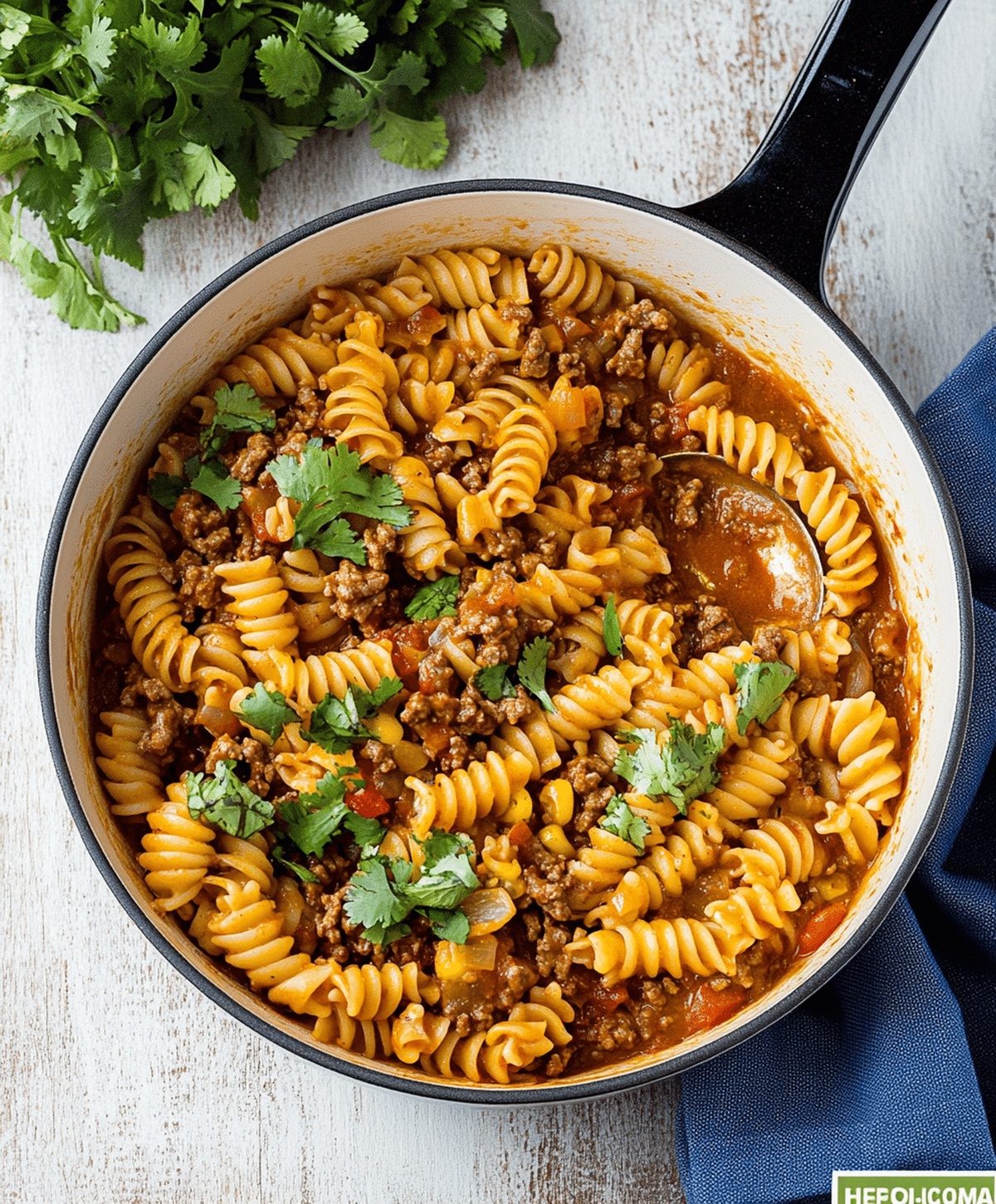 One Pot Beef Taco Pasta Recipe