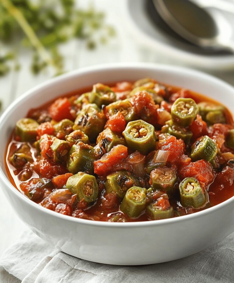 Quick and Easy Okra and Tomatoes Recipe