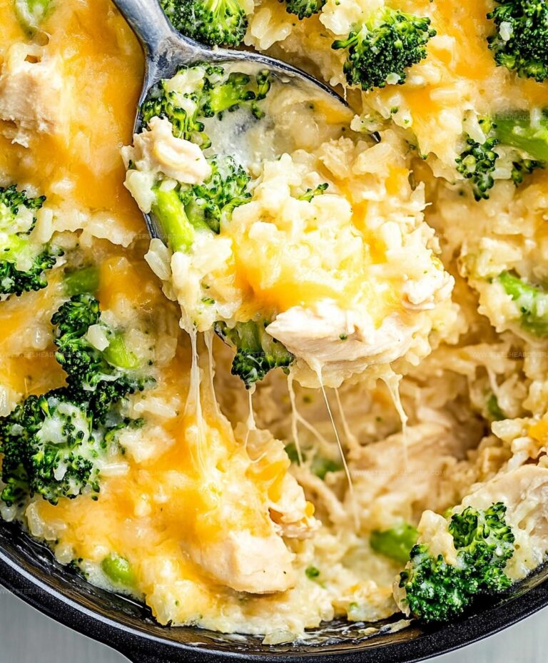 Creamy Crockpot Cheesy Chicken Broccoli Rice Recipe