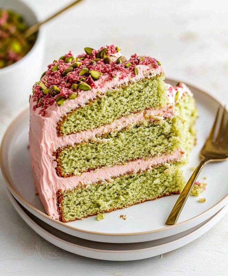Pistachio Cream Cake Recipe
