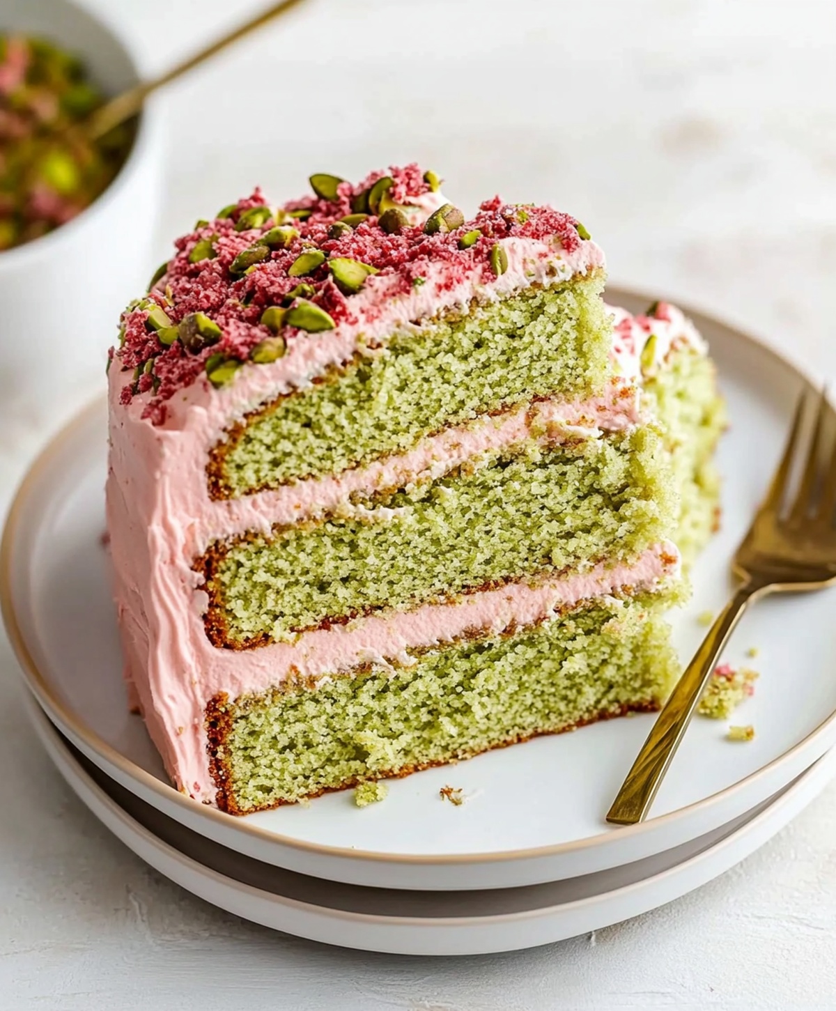 Pistachio Cream Cake Recipe