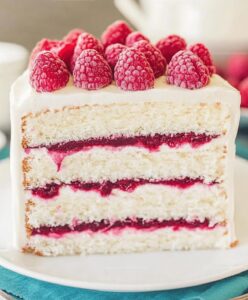 White Chocolate Raspberry Deam Cake Recipe