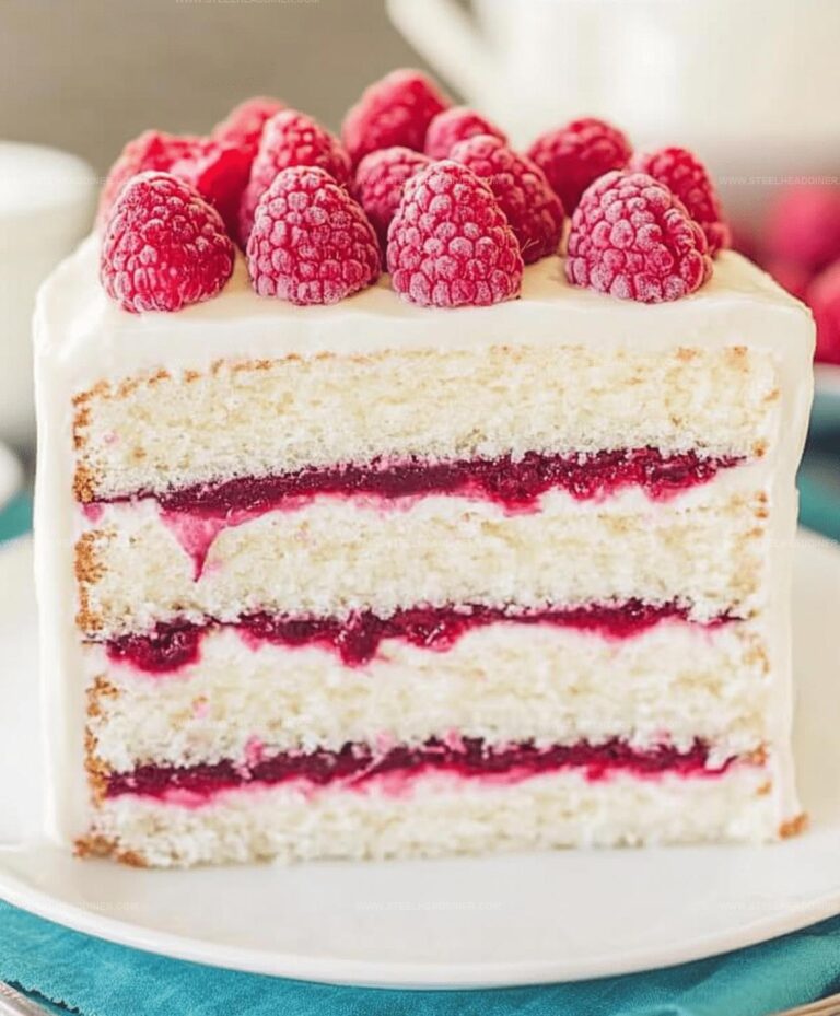 White Chocolate Raspberry Deam Cake Recipe
