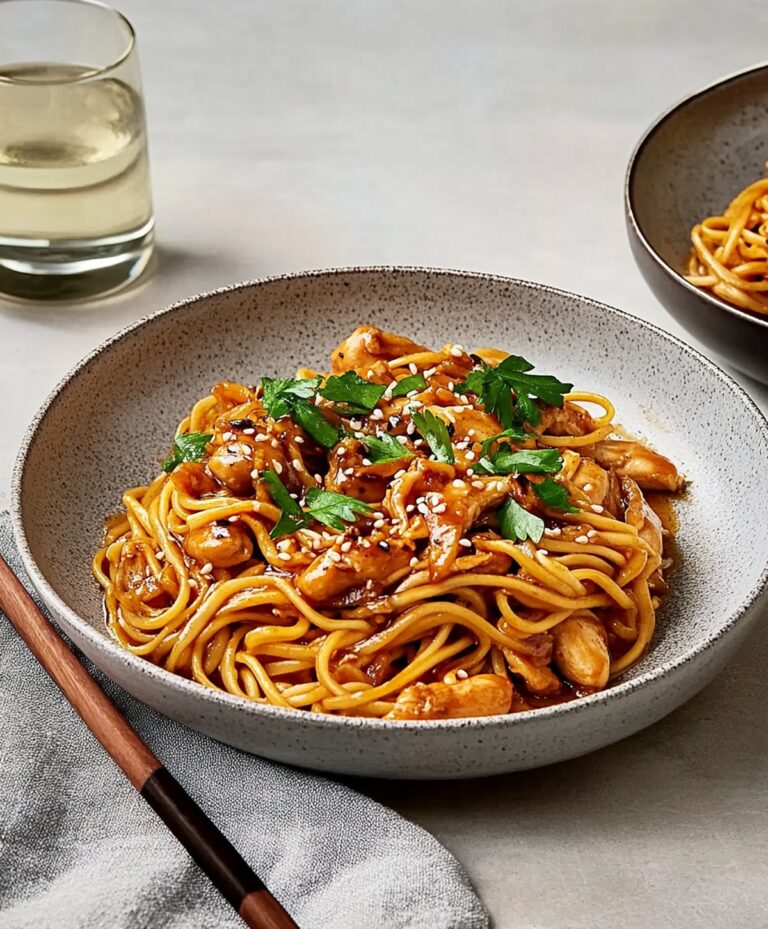 One-pot Honey Garlic Chicken And Noodles Recipe