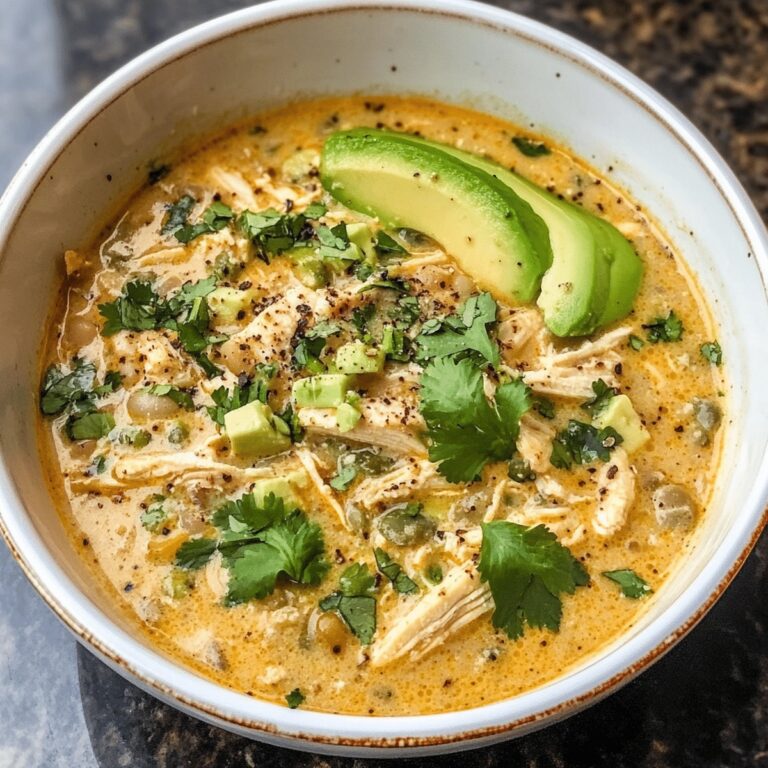 Creamy Low Carb Keto White Chicken Chili Recipe