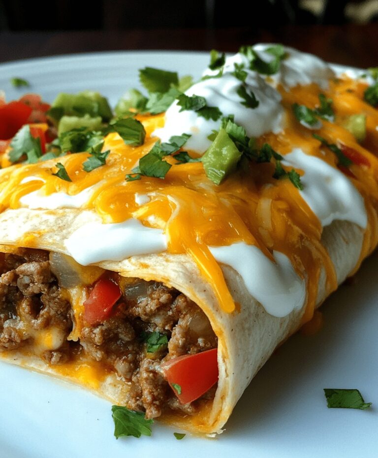 Cheesy Beefy Burrito Delight Recipe