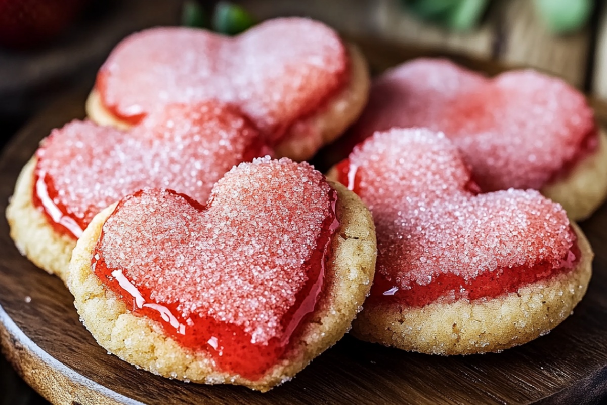 Strawberry Sugar Cookies For Valentines Day Recipe