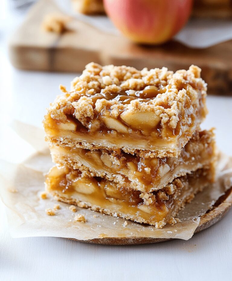 Salted Caramel Apple Pie Bars Recipe