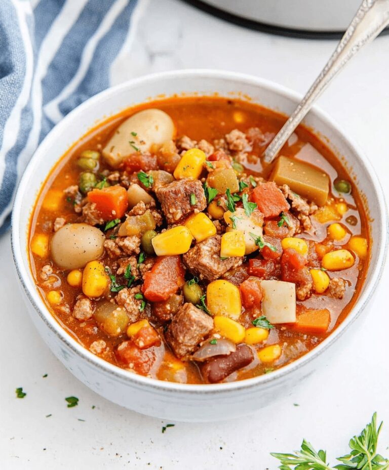 Hearty Crockpot Cowboy Stew Recipe