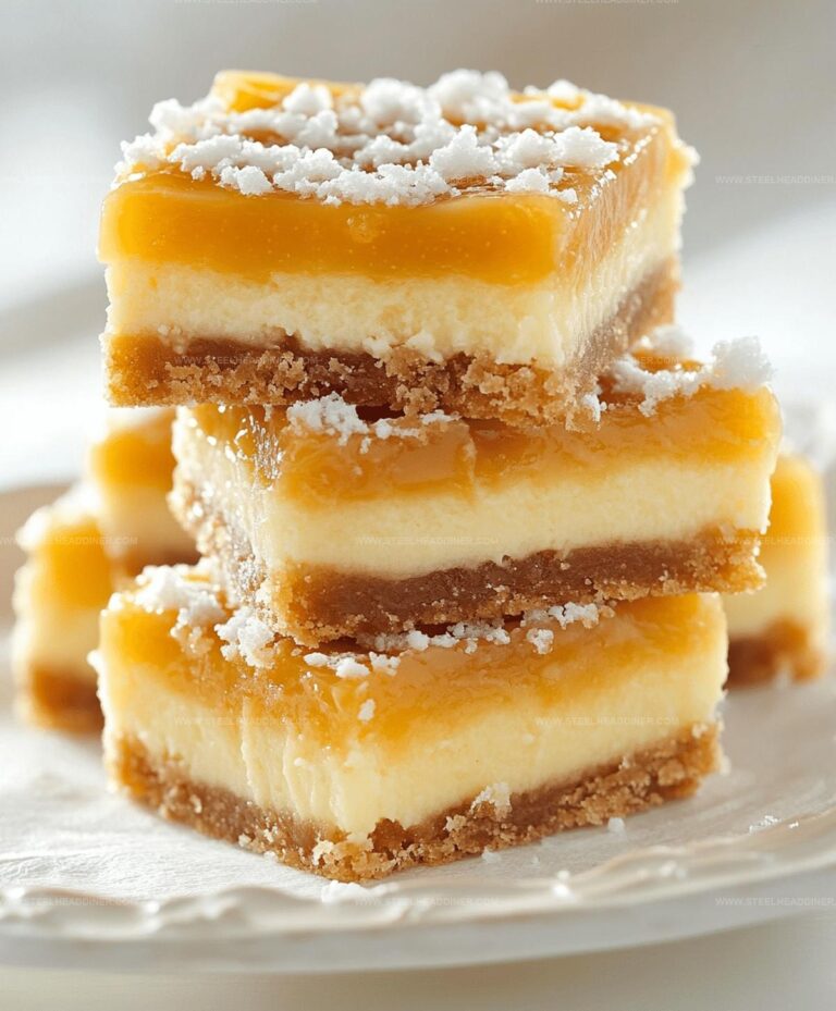 Rich Salted Caramel Butter Cake Bars Recipe