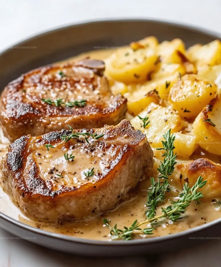 Pork Chops With Scalloped Potatoes Recipe