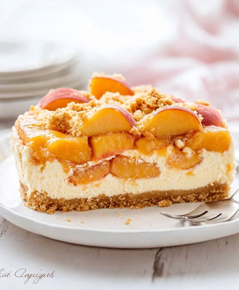 Peach Cobbler Cheesecake Recipe