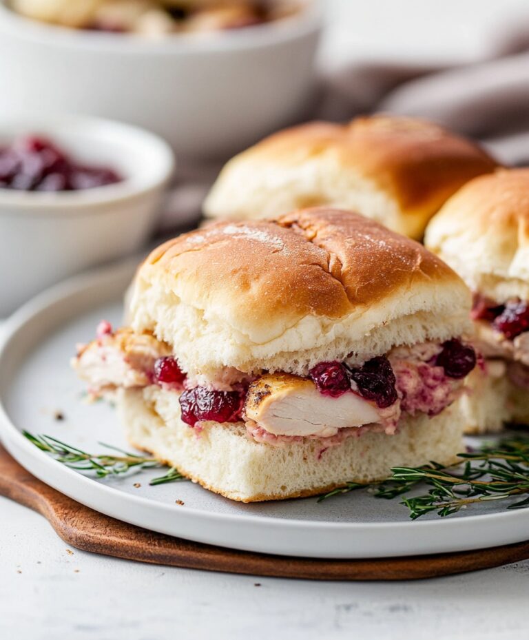 Quick Cranberry Turkey Sliders Recipe