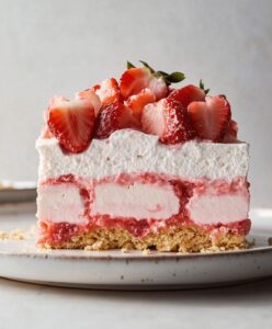 Creamy Strawberry Cheesecake Lasagna Recipe