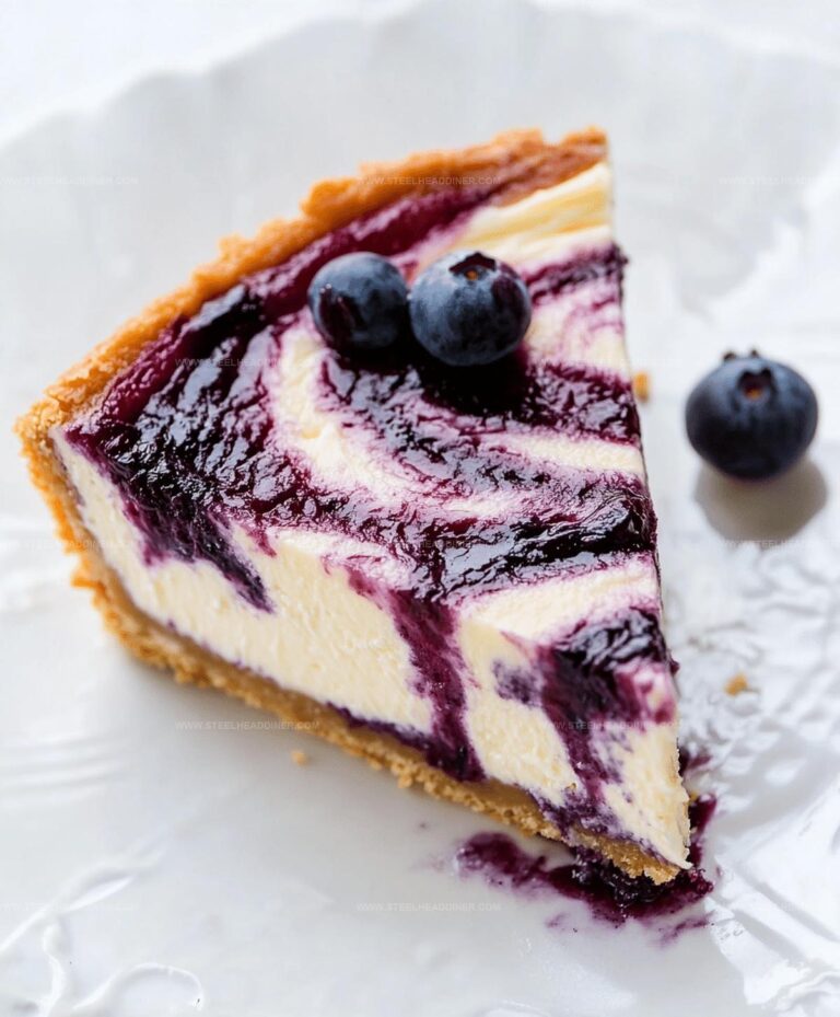 Blueberry Swirl Cheesecake Recipe