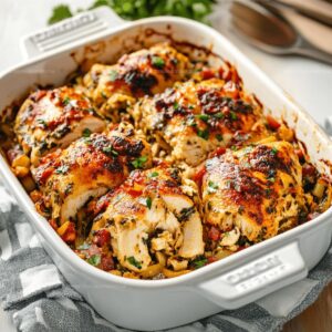 Baked Tuscan Chicken Casserole Recipe
