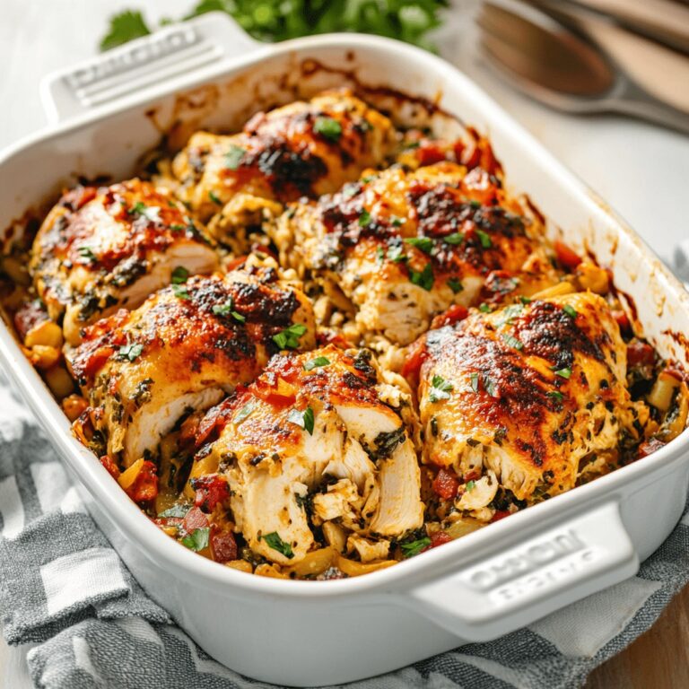 Baked Tuscan Chicken Casserole Recipe