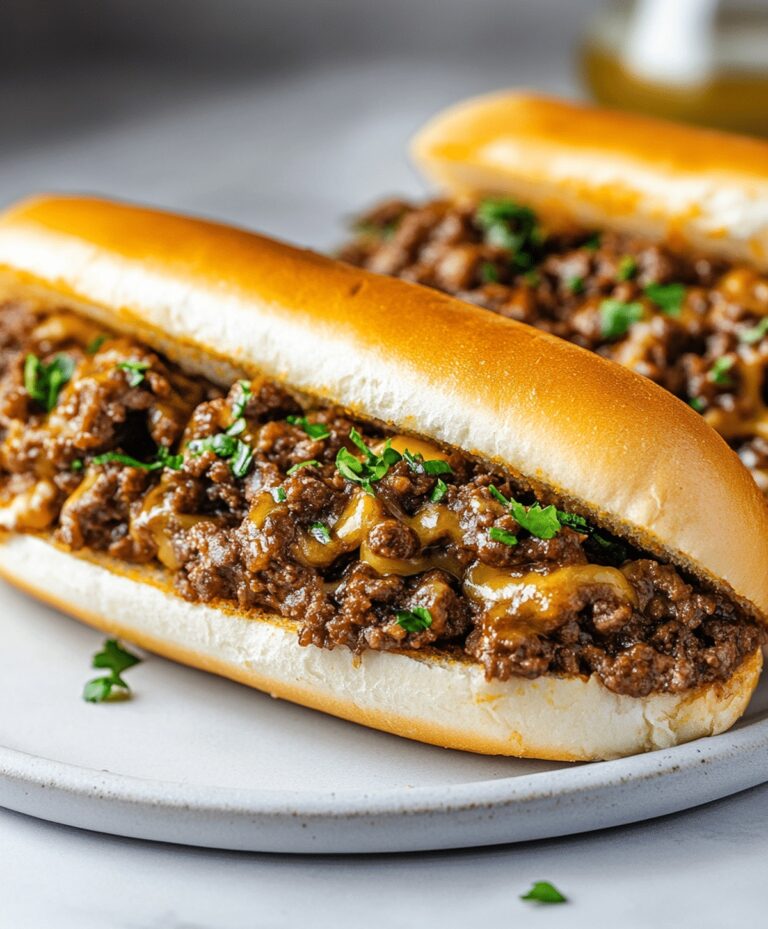 Cheesy Hot Beef Sandwich Recipe