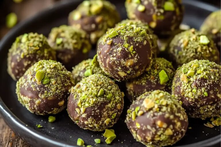Dubai Chocolate Balls With Pistachio Kunefe Filling Recipe