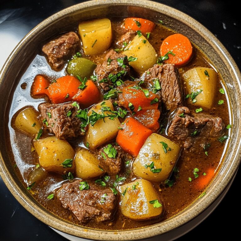 Hearty Old Fashioned Beef Stew Recipe